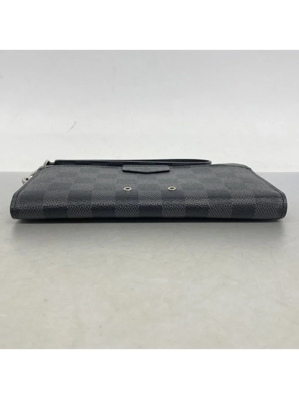 Louis Vuitton Wallet Damier Graphite Zippy Dragonne Black Gray